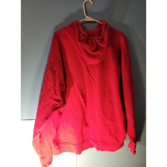 NCAA Kansas University Jayhawks Y2K Distressed Mens Pullover Hoodie Size XL - Picture 10 of 10